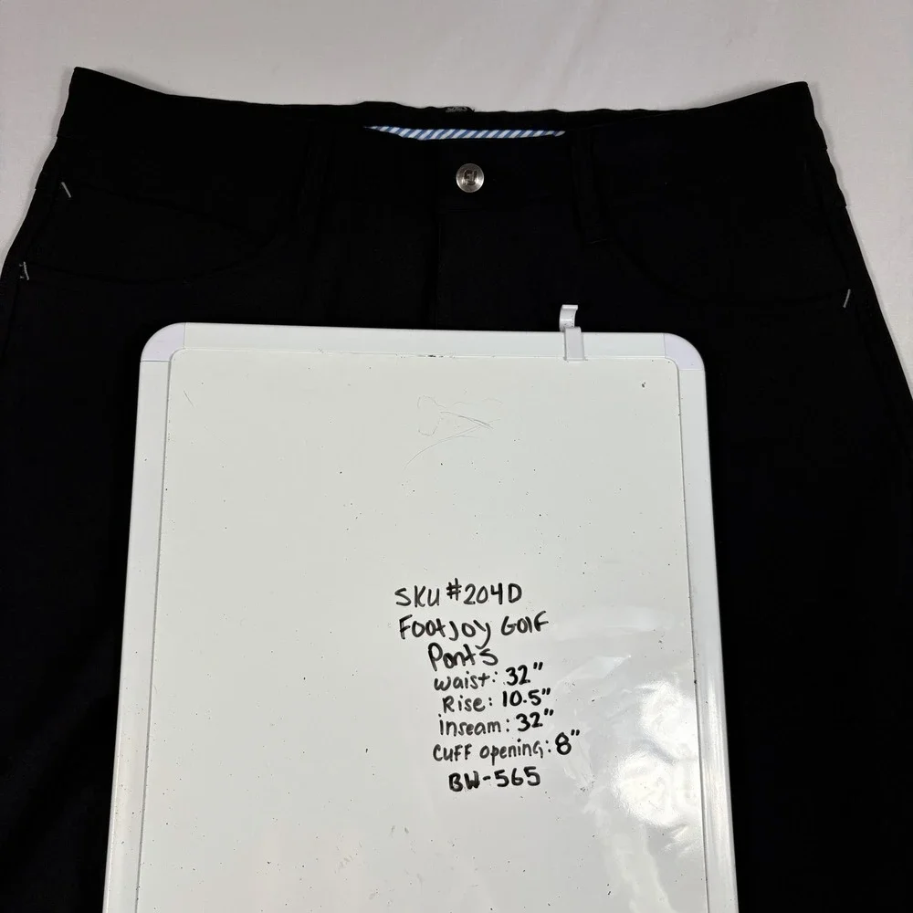 FootJoy Pants Mens 32x32 Black 5 Pocket Performance Golf Athletic Fit Stretch